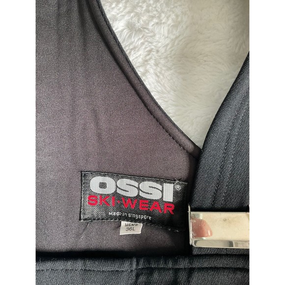 Ossi Skiwear Wool Blend Black Ski Pants/ Bib / Overalls Mens Size 36L - Picture 6 of 9